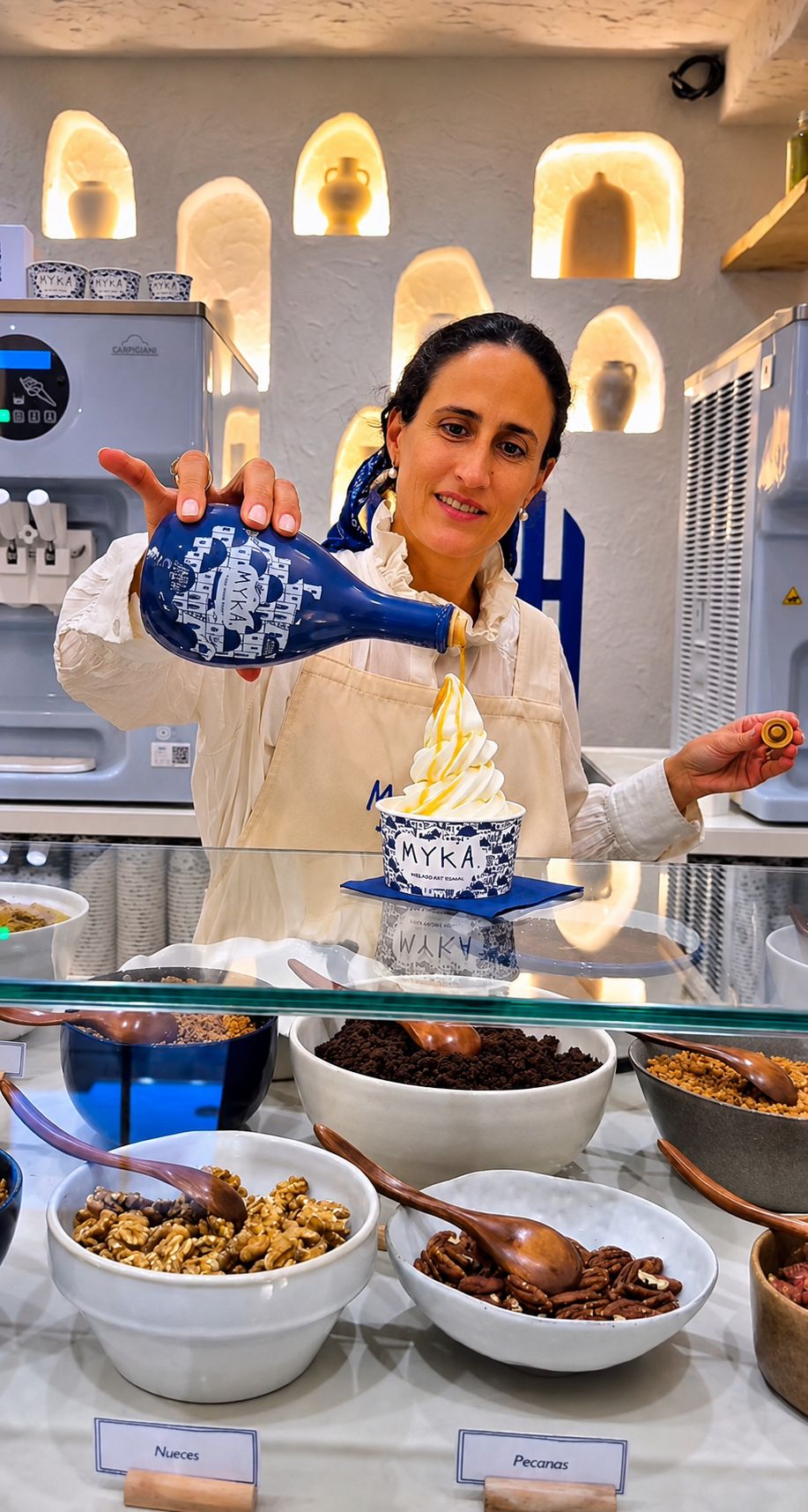 El primer aceite de oliva del mundo creado específicamente para helado ya es una realidad